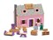 Melissa & Doug Fold and Go Wooden Dollhouse With 2 Dolls and Wooden Furniture